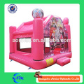 Castillo bouncy barato castillo color rosa bouncy castillo para niños